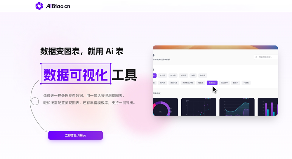 AiBiao.cn - 一句话免费生成数据图表