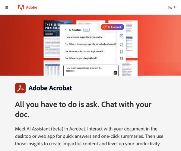 Acrobat AI Assistant